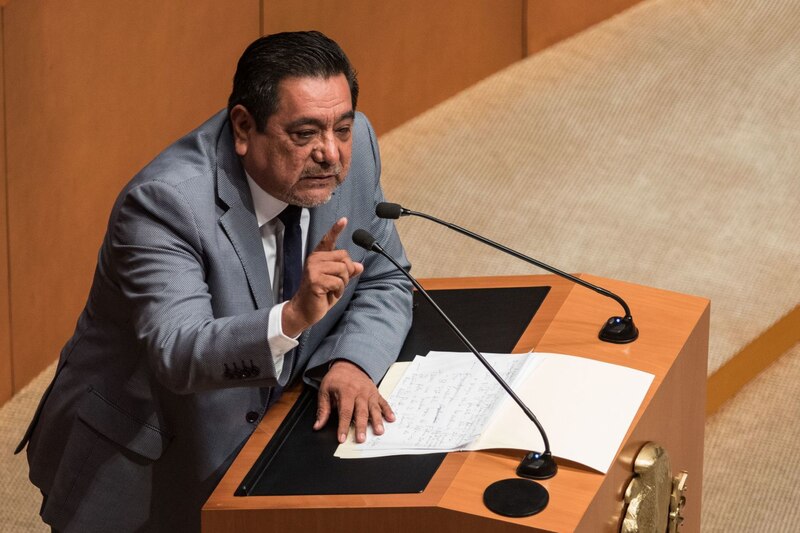 El diputado federal por Morena, Porfirio Muñoz Ledo, durante una sesión en la Cámara de Diputados.