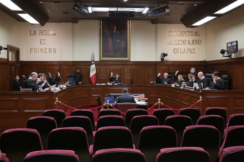 Sesión de la Suprema Corte de Justicia de la Nación