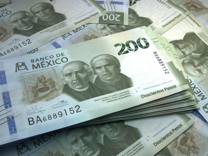 Billetes de 200 pesos mexicanos