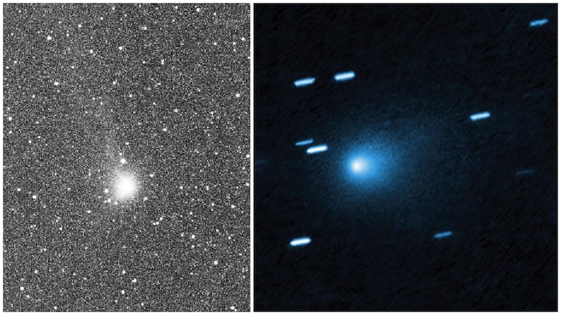 Nuevas imágenes del cometa 3I/ATLAS La NASA muestra las fotografías donde las estrellas del fondo aparecen como largas líneas luminosas, dando la impresión de rayos
