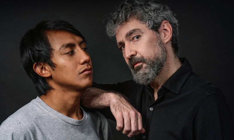 Retrato de dos hombres, uno joven y otro mayor