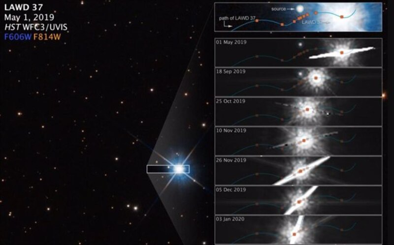 Un agujero negro supermasivo en el centro de una galaxia