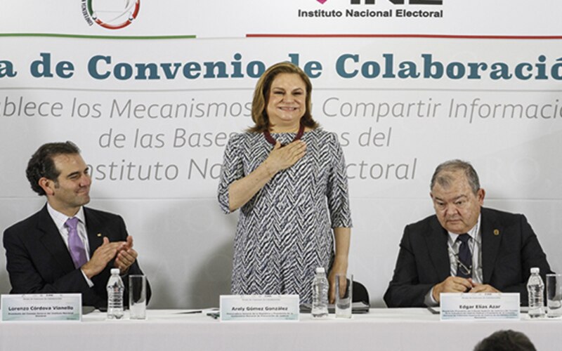 Title:
Firma de convenio de colaboración entre el INE y el Instituto Nacional Electoral