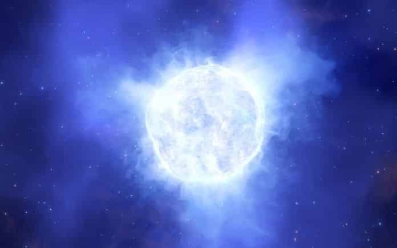 Una estrella gigante azul