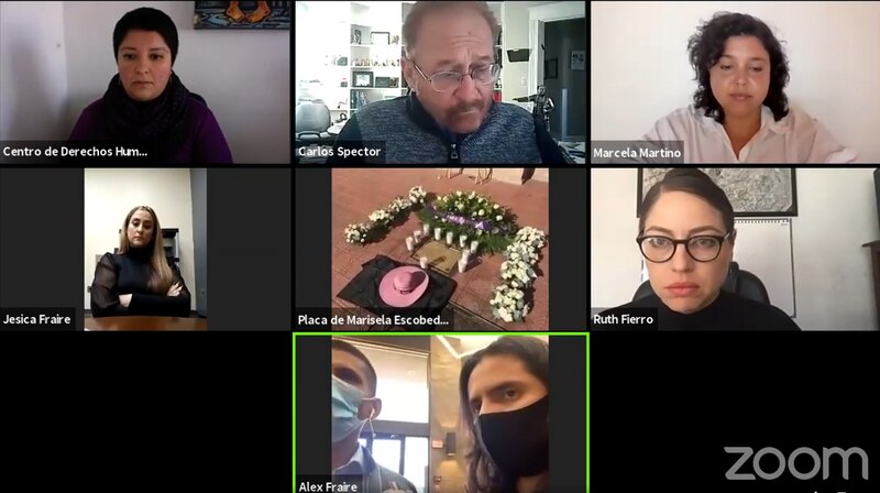 Acto en homenaje a Marisela Escobedo, asesinada por exigir justicia por el feminicidio de su hija