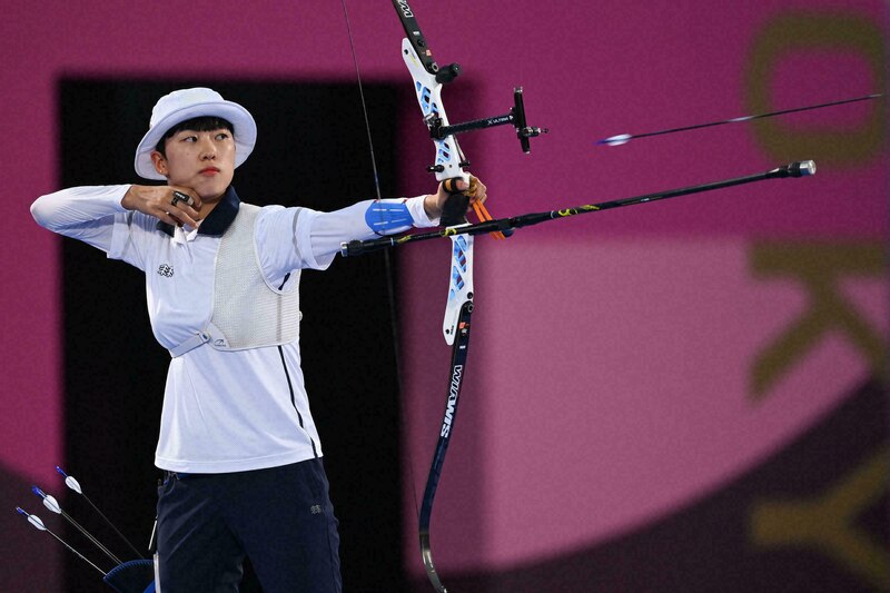 La arquera surcoreana An San ganó la medalla de oro en los Juegos Olímpicos de Tokio 2020