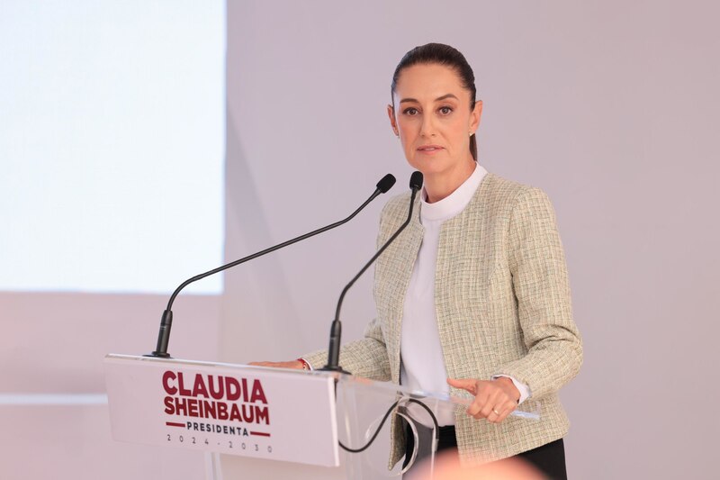 La jefa de gobierno de la Ciudad de México, Claudia Sheinbaum, durante una conferencia de prensa.