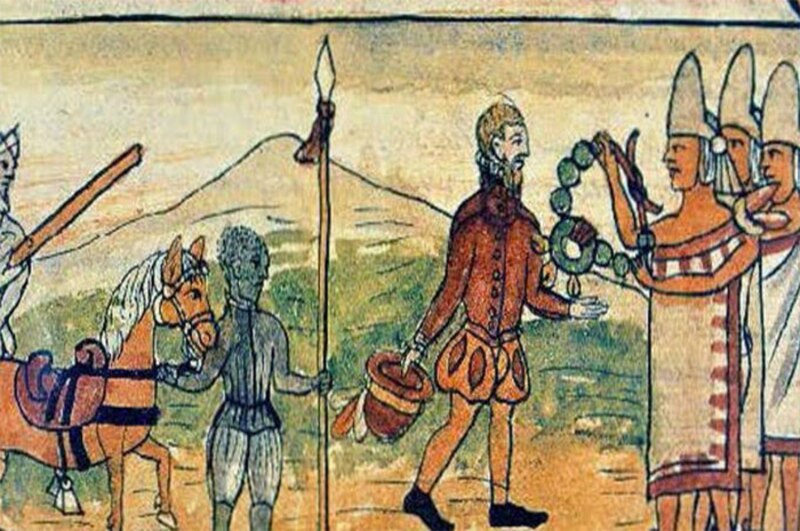 Hernán Cortés y la Malinche