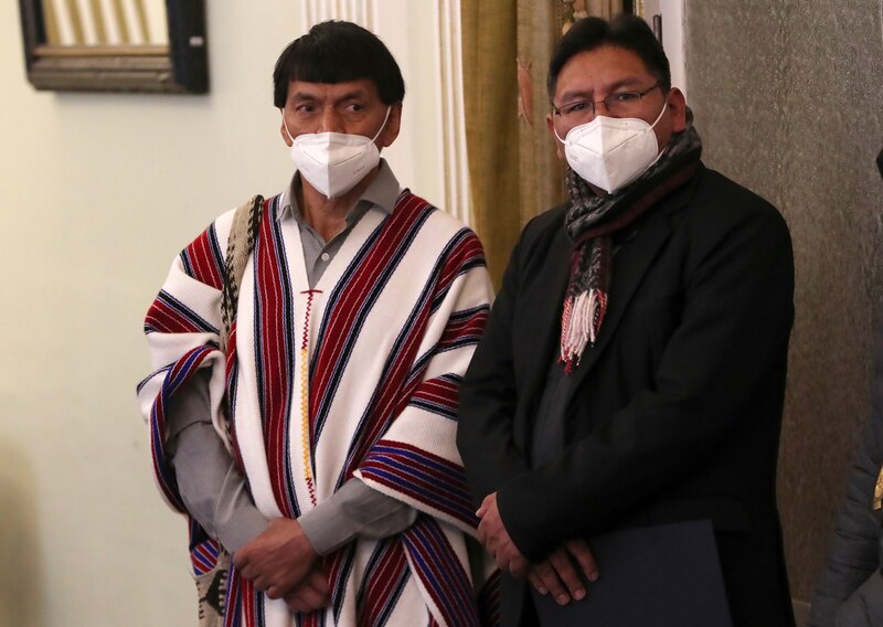 Pedro Castillo y Vladimir Cerrón, juntos en Palacio de Gobierno