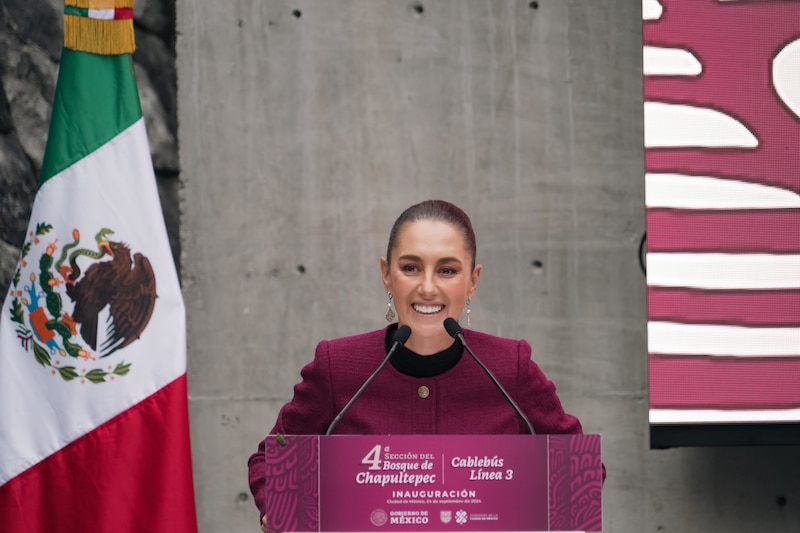 Inauguración del Cablebús Línea 3 en el Bosque de Chapultepec