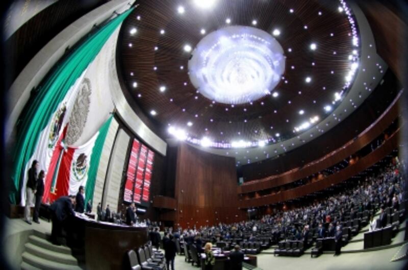 Sesión en el Congreso de la Unión