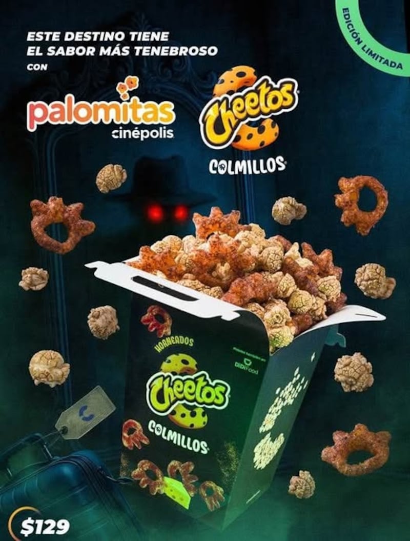 Cinépolis lanza palomitas Cheetos Colmillo: estarán disponibles por tiempo limitado