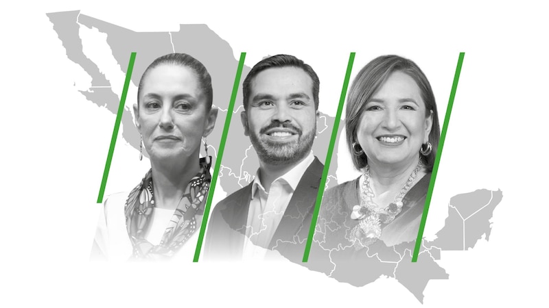 Tres candidatos a la presidencia de México