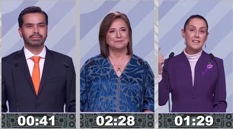Candidatos presidenciales en el debate de las elecciones 2023