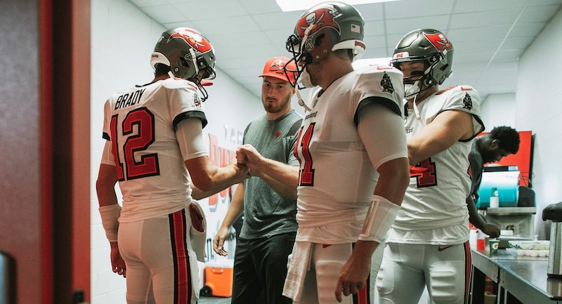 Tom Brady y Rob Gronkowski se reúnen con los Buccaneers