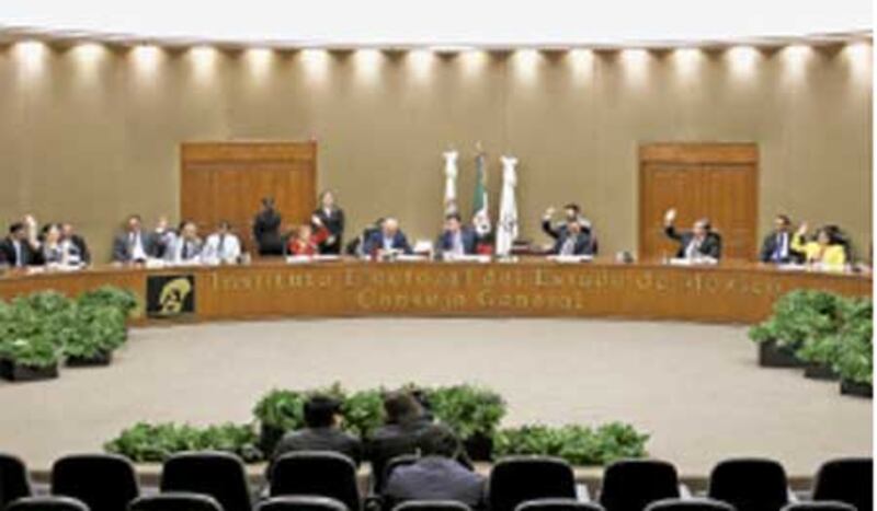 Reunión del Consejo General del Instituto Electoral del Estado de México