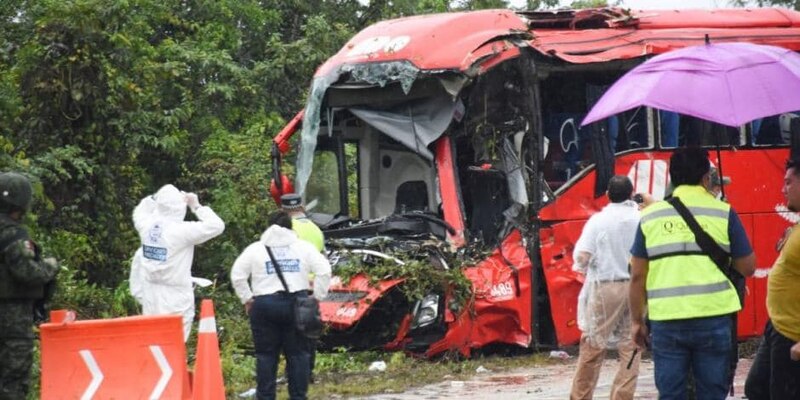 Accidente de autobús en Colombia deja varios heridos