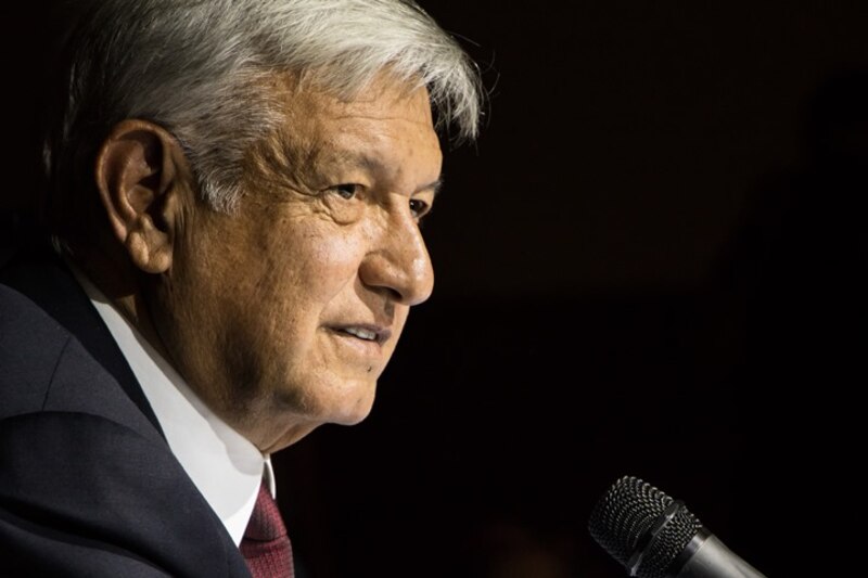 El presidente Andrés Manuel López Obrador durante una conferencia de prensa.