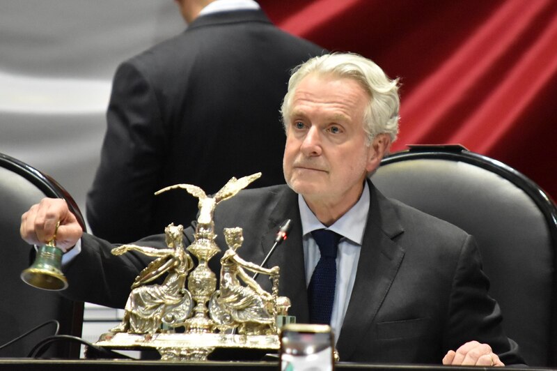 Presidente del Congreso peruano, José Williams Zapata, durante una sesión.