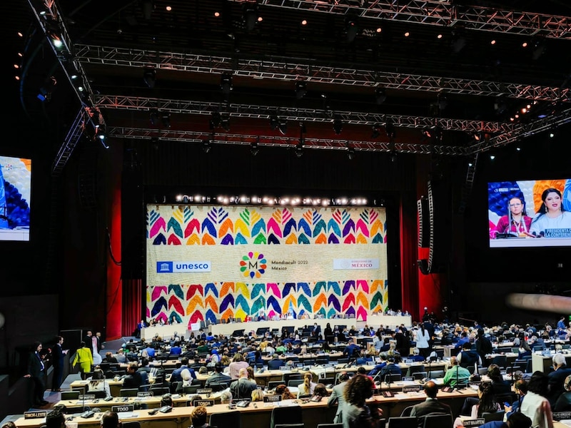 Ceremonia de inauguración de la Conferencia Mundial de la UNESCO sobre Políticas Culturales y Desarrollo Sostenible (Mondiacult 2022) en la Ciudad de México.