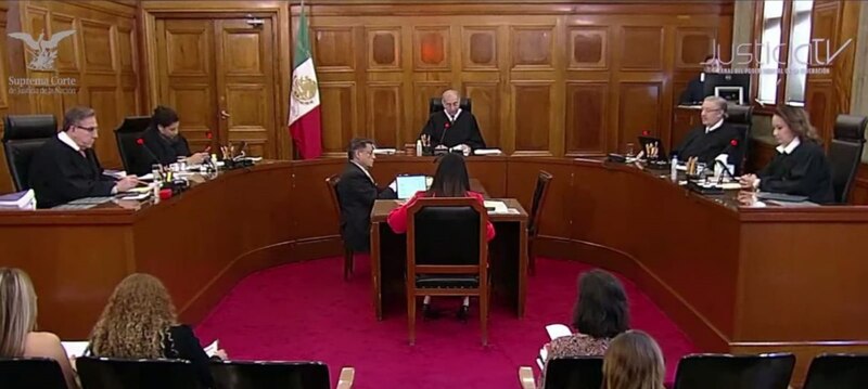 Ministros de la Suprema Corte de Justicia de la Nación en sesión