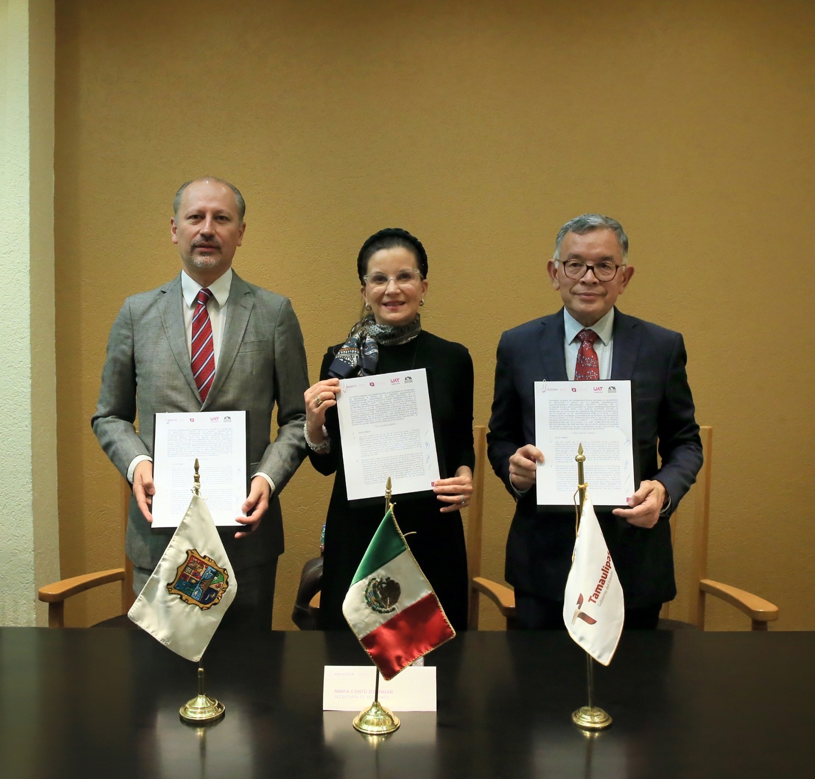 Firma de convenio entre la UAT y el gobierno de Tamaulipas