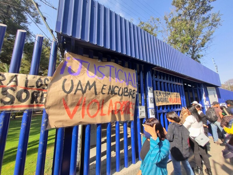 Protesta en la UAM por caso de violación