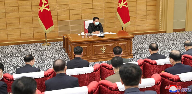 Kim Jong-un preside una reunión del Partido de los Trabajadores de Corea