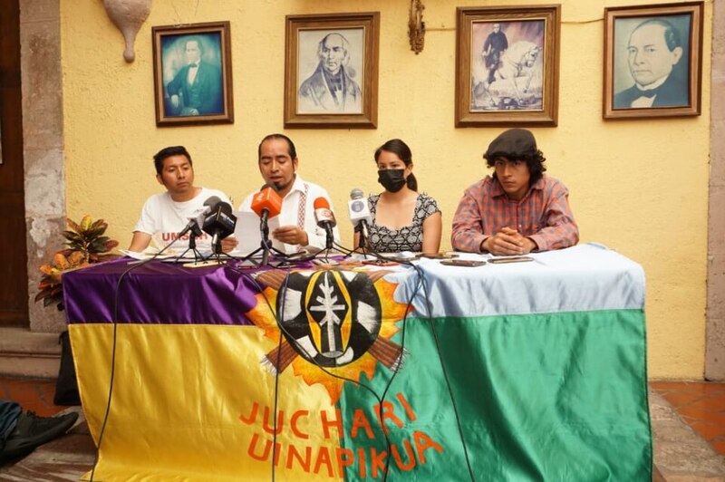 Conferencia de prensa de la Coordinadora Nacional de Trabajadores de la Educación