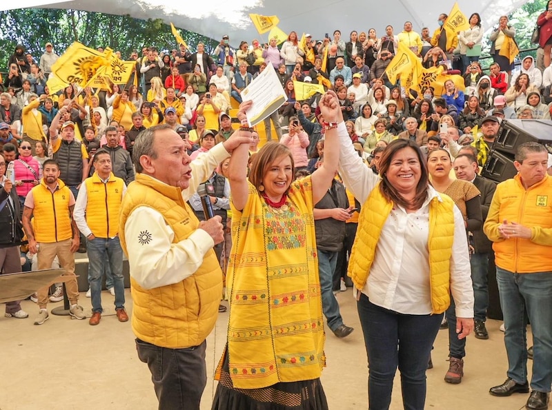 Candidata celebra su victoria en las elecciones