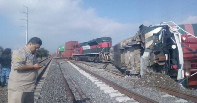 Accidente de tren en México deja al menos 3 muertos y 50 heridos