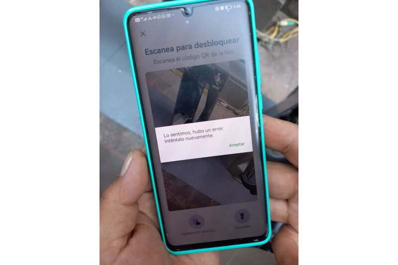 No se puede desbloquear la bicicleta