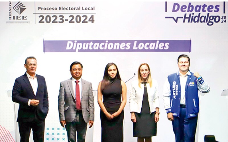 Candidatos a diputados locales debaten en Hidalgo