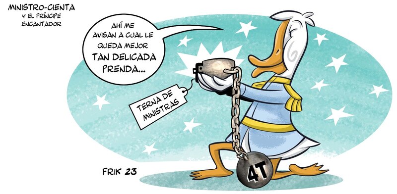 El presidente y su terna de ministras