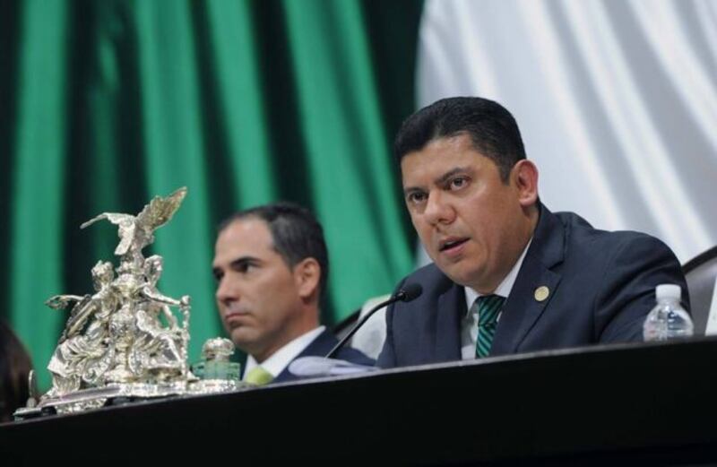 El presidente de México, Andrés Manuel López Obrador, durante una conferencia de prensa.