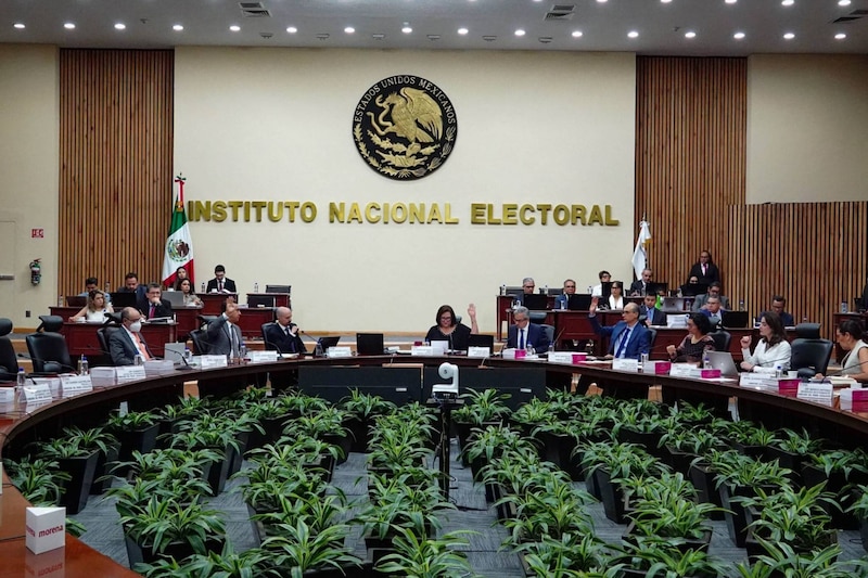 Reunión del Consejo General del Instituto Nacional Electoral (INE)