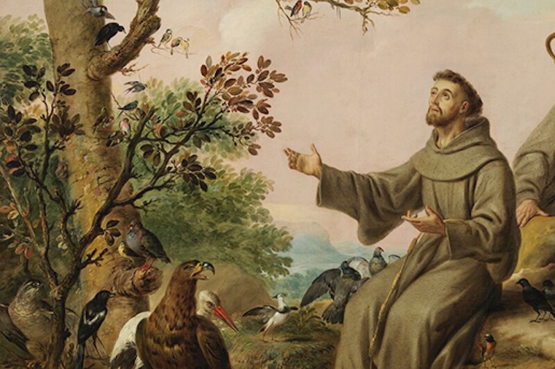 San Francisco de Asís predica a los pájaros