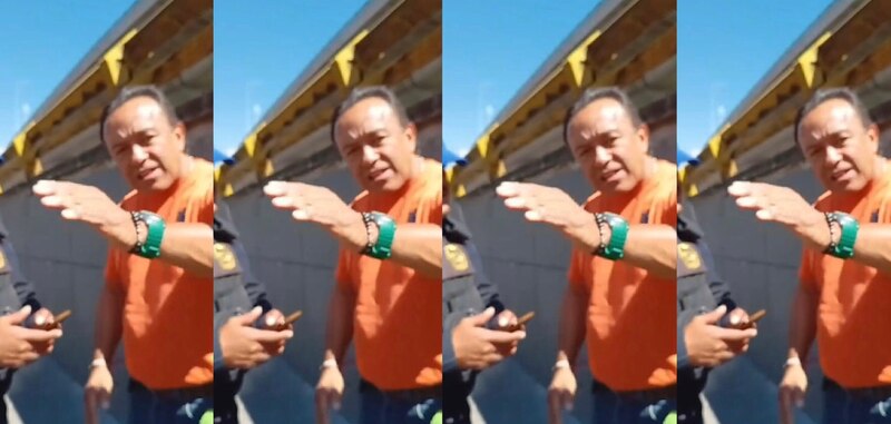 Pelea entre dos hombres en la calle