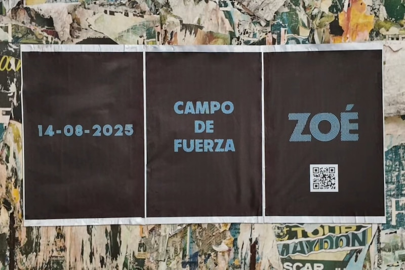 Posters promocionales de "Campo de Fuerza" de Zoé en la CMDX