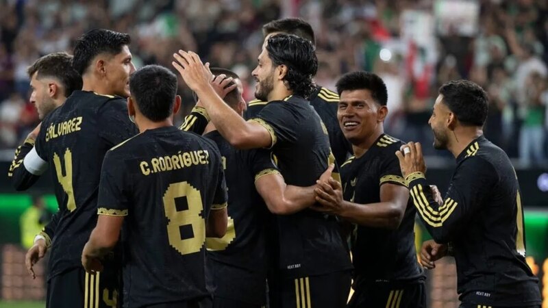 Jugadores de la selección mexicana