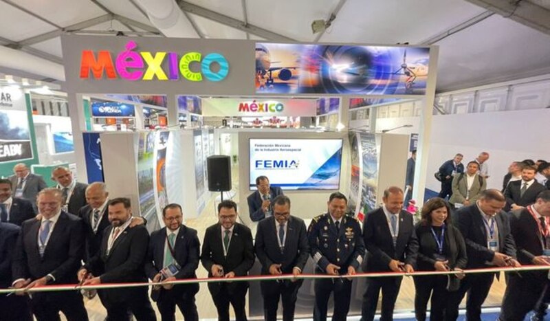 Inauguración del pabellón de México en la feria aeroespacial Farnborough 2022