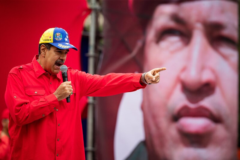 Nicolás Maduro dando un discurso