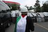 Buscadoras y CNTE se manifestaron frente al Estadio Ciudad de México 