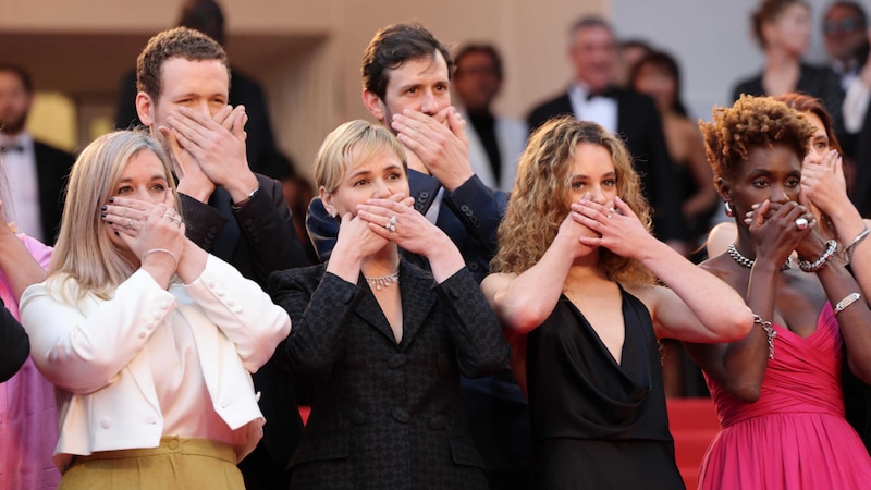 Actrices en la alfombra roja del Festival de Cannes