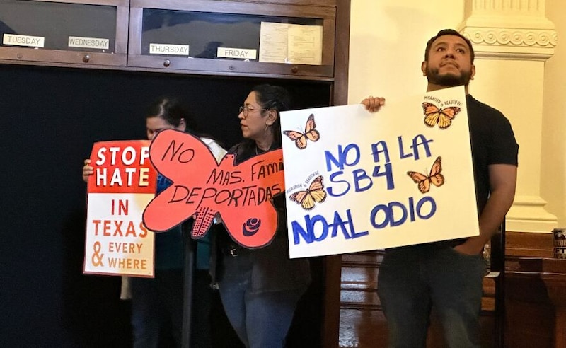 Protesta contra la ley SB4 en Texas