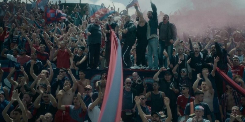 Hinchas de fútbol en un estadio