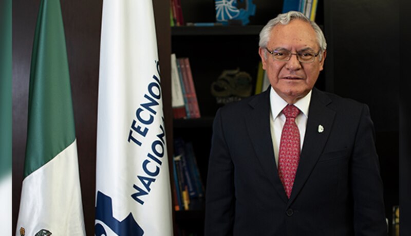 El Secretario de Educación Pública, Esteban Moctezuma Barragán, durante una rueda de prensa.