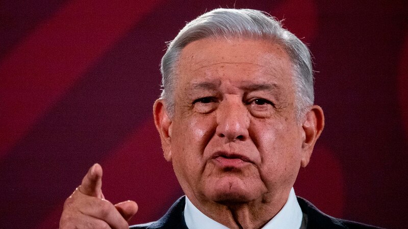 El presidente Andrés Manuel López Obrador durante una conferencia de prensa.