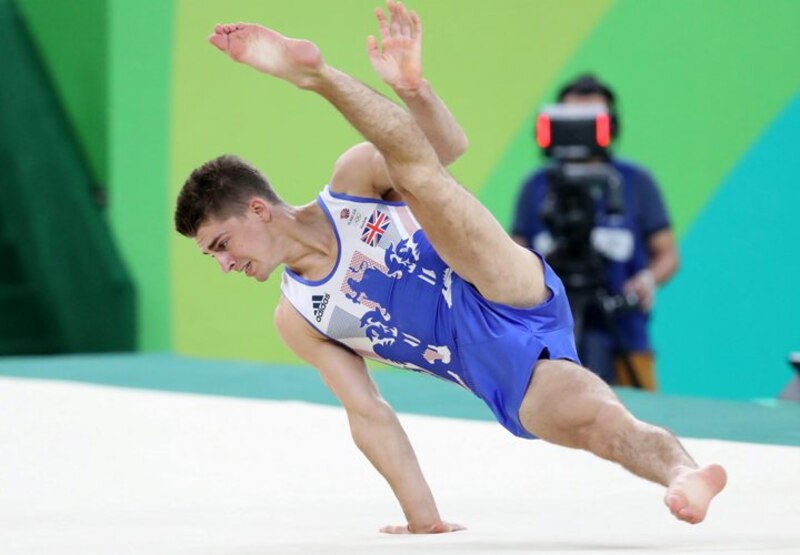 Gimnasta británico compite en los Juegos Olímpicos de Río 2016