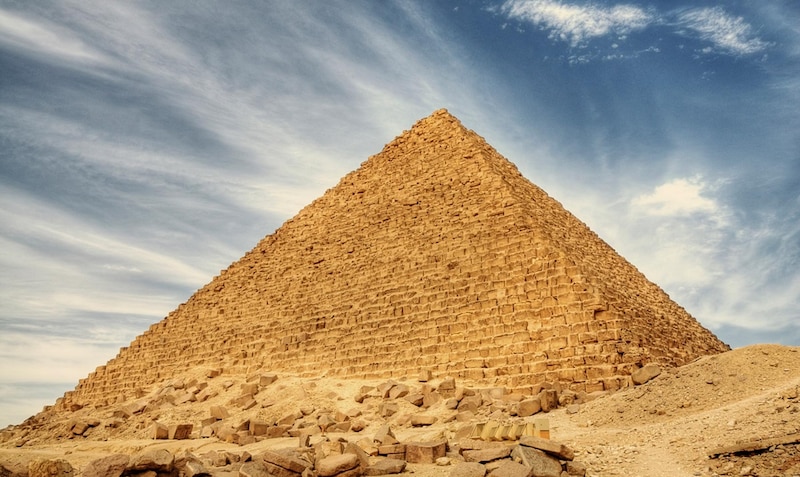 Pirámide de Keops en Guiza, Egipto